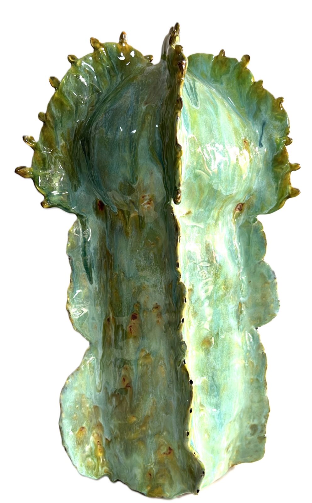 Ceramic - Large Turquoise Euphorbia - Image 2