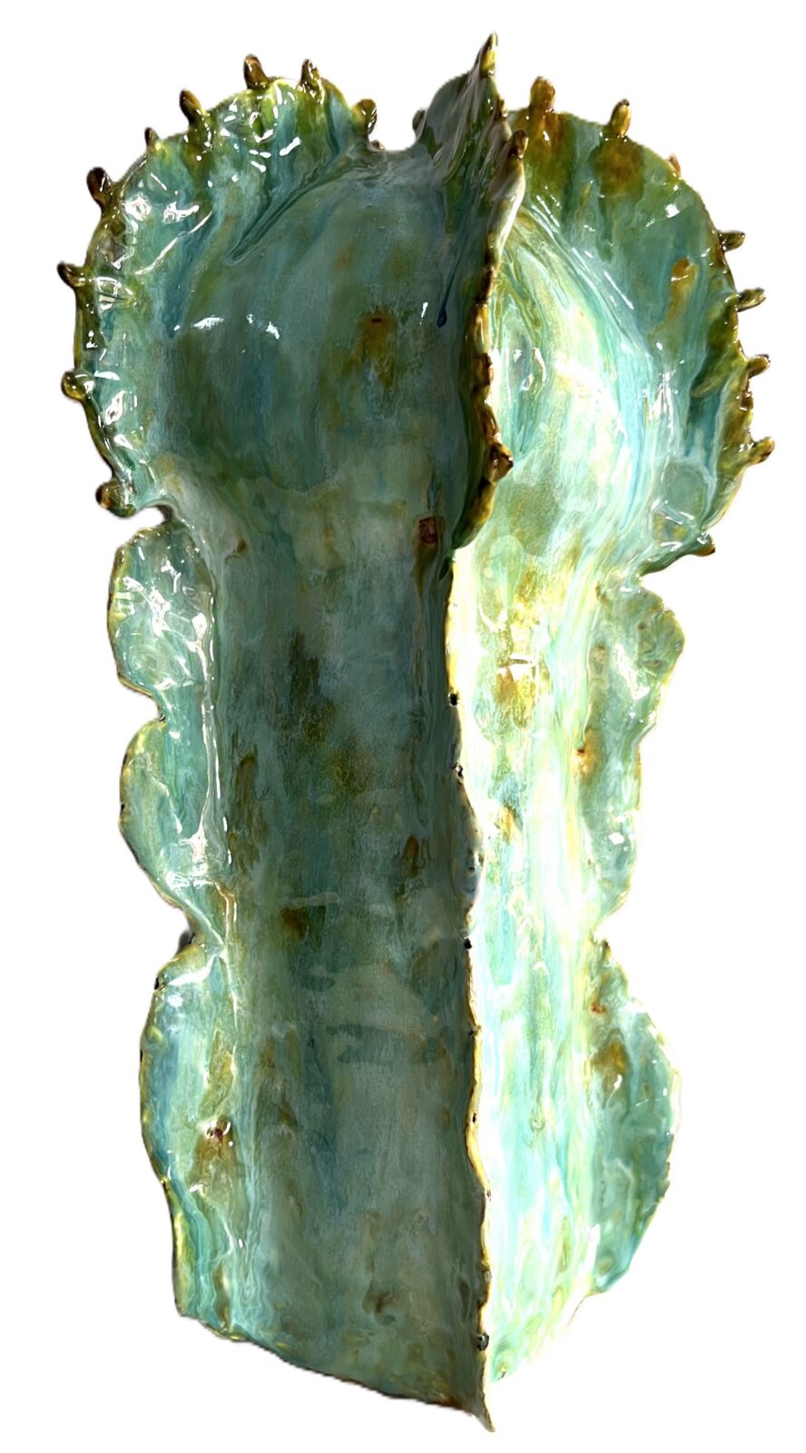 Ceramic - Large Turquoise Euphorbia - Image 3