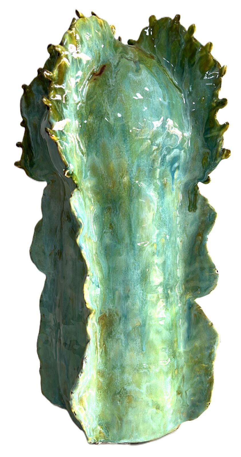 Ceramic - Large Turquoise Euphorbia - Image 4