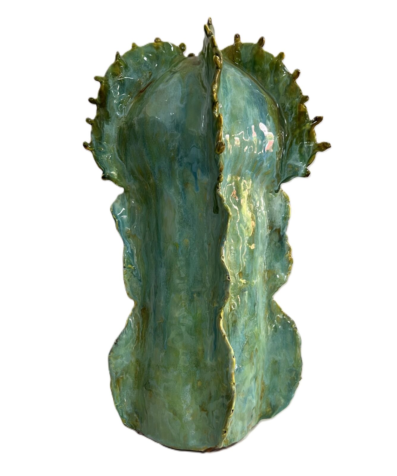 Ceramic - Large Turquoise Euphorbia - Image 8