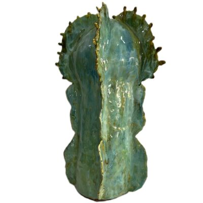 Ceramic - Large Turquoise Euphorbia