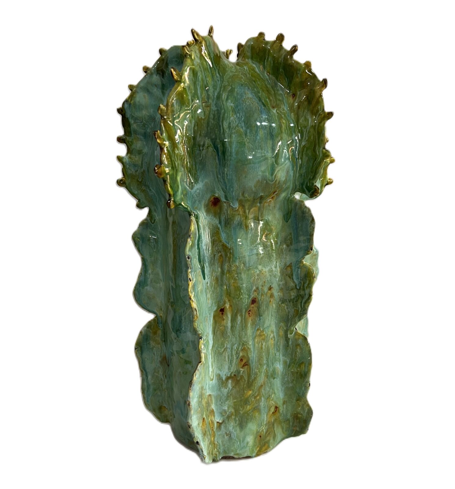 Ceramic - Large Turquoise Euphorbia - Image 11